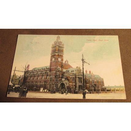 1905 fr Dennett Postcard -Town Hall, East Ham - Essex / London Borough of Newham