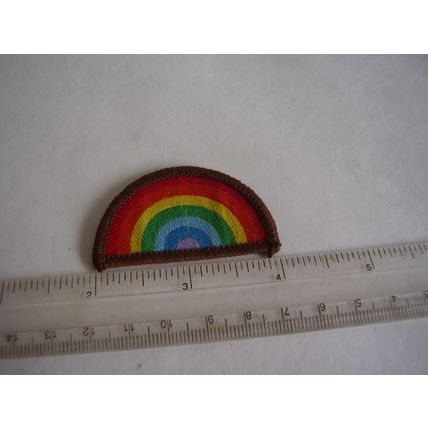1990's Brownie Rainbow Patch 2" Now Retired Badge