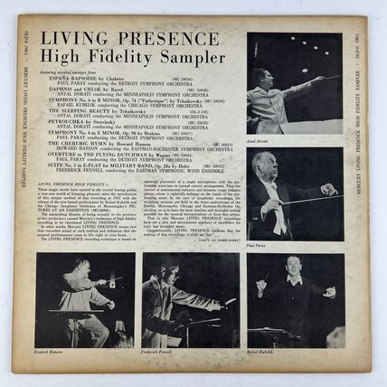 Various - Living Presence High Fidelity Sampler Vinyl LP Record Album OLD-6