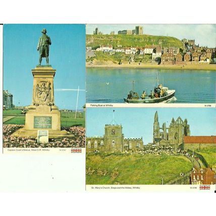 Yorkshire WHITBY 6 Postcards (Dennis)