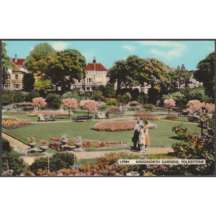 Kingsnorth Gardens, Folkestone, Kent, 1962 - Lansdowne Postcard