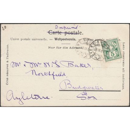Tribunal Fédéral, Lausanne, 1903 - Burgy CPA