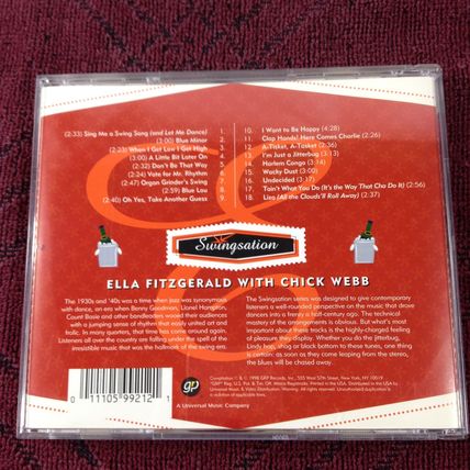 Ella Fitzgerald & Chick Webb - 1998 Release Remastered - CD - Used