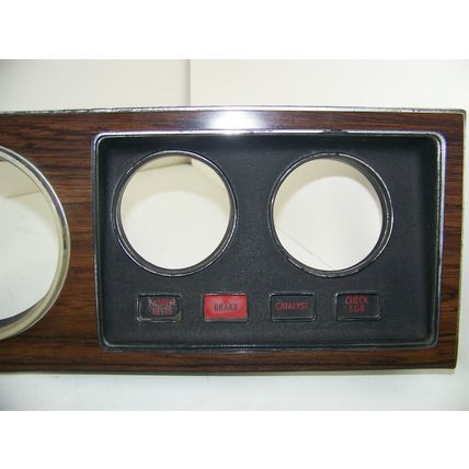 1976 CHRYSLER CORDOBA A/C INSTRUMENT CLUSTER SURROUND & LOWER DASH PLASTIC OEM