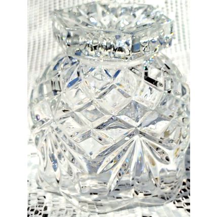 Hampton Hall Lead Crystal Clear 3.5" Votive Candle Holder Romantic Elegant Glass