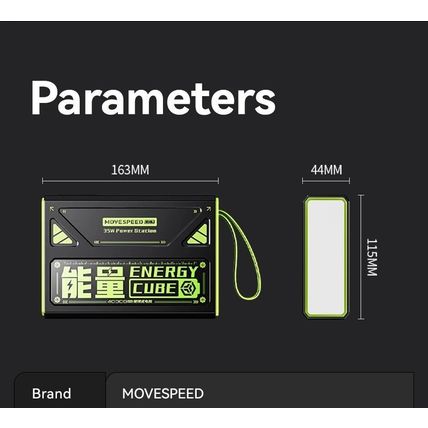 MOVESPEED Z40 40000mAh 35W Fast Charging Power Bank w/ LED Flashlight & 4 Ports