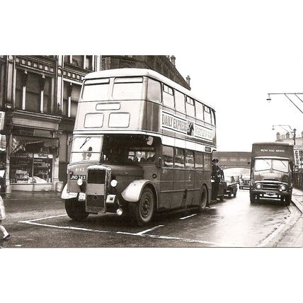 Black & White Photograph of Manchester Corporation Transport - JND 743