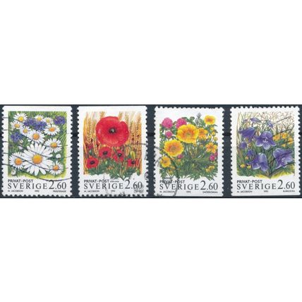 Rebate, Flowers - Sweden 1993 - F H - MiNr 1781/4