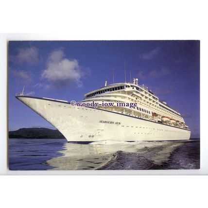 LN1323 - Cruise Liner - Seabourn Sun , built 1988 ex Royal Viking Sun - postcard