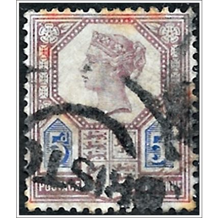 1887-1892 Queen Victoria Jubilee - 5d violet/blue (as picture) C2-4