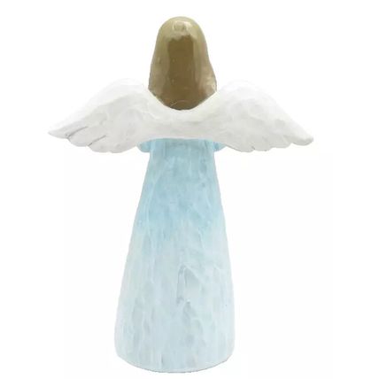 Meadow Flower Angel Blue Figurine Ornament 15 CM Gift Home Decor