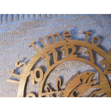"IT'S TIME TO GO FISHING" Woodcut! $17.00 Shipped!! For the Fishing or Outdoors