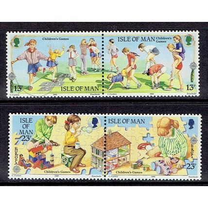 ISLE OF MAN SG416-419 1989 EUROPA: CHILDRENS GAMES ~ UNMOUNTED MINT