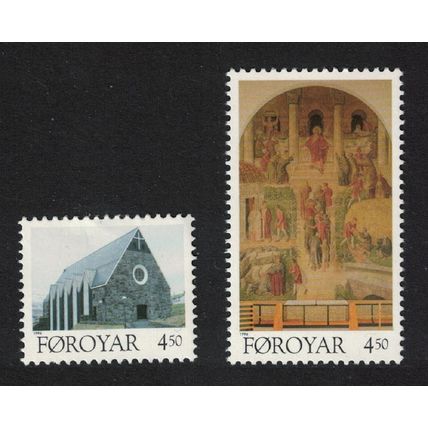 Faroe Is. Christmas Churches 2v 1996 MNH SG#318-319 Sc#310-311