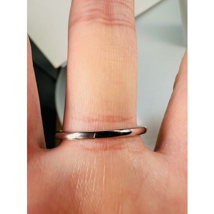 Ring Bomb Party Sz11 RBP Navy Triangle Gem Split Rhodium P Band Jewelry