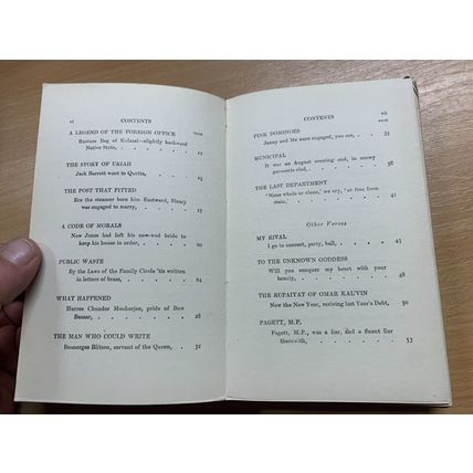 1909 RUDYARD KIPLING "DEPARTMENTAL DITTIES" ANTIQUE FICTION LEATHER BOOK (P3)