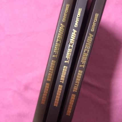 MINECRAFT Soft Cover Lot of 3 Red stone Combat Essential Handbook