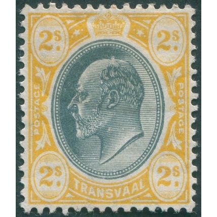 Transvaal 1906 2s black & yellow SG268 unused