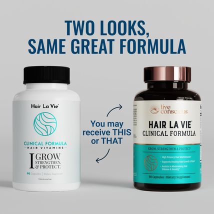 Hair La Vie Live Conscious Clinical Formula Hair Growth Vitamins for Women and M