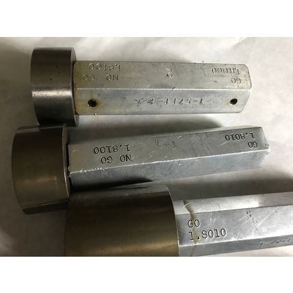 LOT 4 THE PIPE MACHINERY GO NO GO PLUG GAGE NOGO 1.8100,1.8100,1.8010,1.821,AA