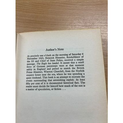 1976 JACK HIGGINS "THE EAGLE HAS LANDED" WW2 FICTION HARDBACK BOOK (P3)