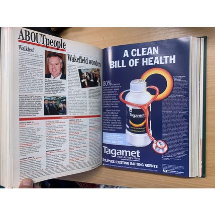 APOTHECARY "CHEMIST & D" PHARMACY BOUND MAGS JAN TO JULY 1996 3.1kg BOOK (EV4)