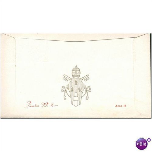 Vatican FDI cover 1965 - SG 458-459 - S. Benedetto Patrono D'Europa 2