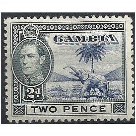 Gambia 1938 SG153 2d Blue & Black Mounted Mint . ..