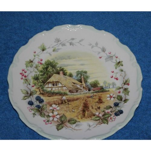 Vintage Collectible Royal Albert Bone China Plate Autumn Scene