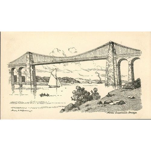 Menai Suspension Bridge, North Wales