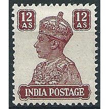 India 1941 SG276 12a Lake Mounted Mint .. ..