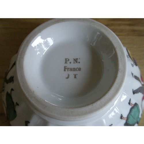 French Breton Dancer Sugar Bowl