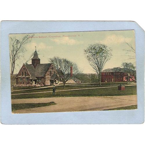 Rhode Island Cranston Reform School Street Scene~319