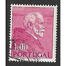 PORTUGAL 1952 1e MAUVE PINK PROF GOMES TEIXEIRA SG1069 FINE USED