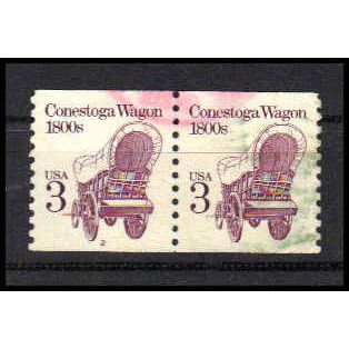 Used 2252a 3c Conestoga Wagon Very Fine CNP Left 2 PA0914