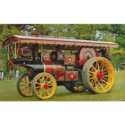 Burrell Traction Engine 3586 Exhibition Exhibit Hampshire Built 1914 Postcard