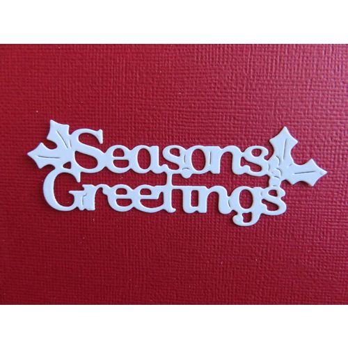 8 x Tattered Lace Die Cuts Seasons Greetings