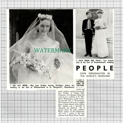 C3449) Miss Jane Findlay Naseby Earl of Westmorland Anthony Ward - 1950 Clip