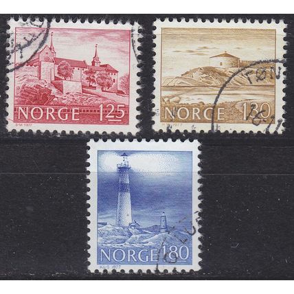 NORWEGEN NORWAY [1977] MiNr 0739-41 ( O/used ) Bauwerke