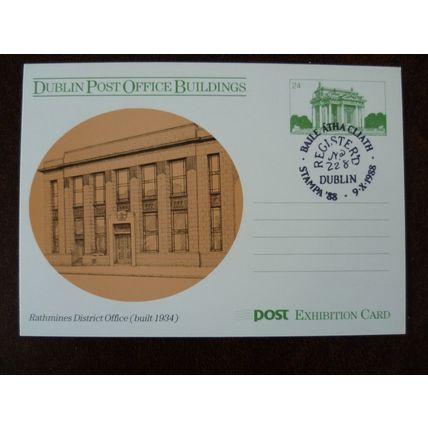 Ireland 1988 Stampa Irish Philatelic Exhibition postcards Dublin PO Buildings