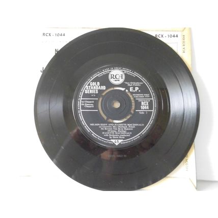 7" 1959 . NELSON EDDY & JEANETTE MACDONALD, EP,RCA . RCX 1044,4 TRACKS.NEAR MINT