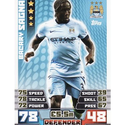 Match Attax Extra 2014/2015 34 Bacary Sagna Manchester City