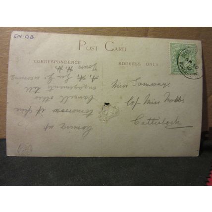 BATCOMBE CHURCH, SOMERSET used antique postcard RP 1910 pm