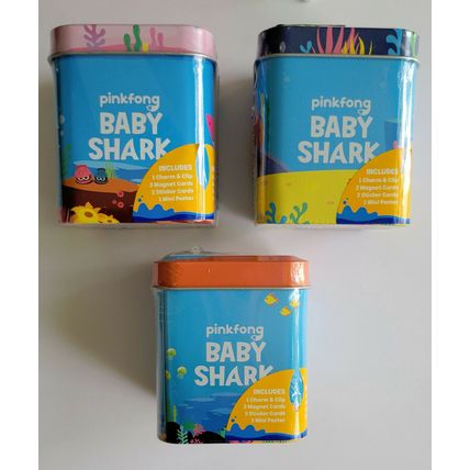 Baby Shark Surprise Tins Lot of 3 in New Sealed Condition