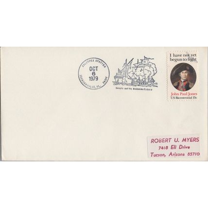 ZAYIX US Event Cover - CALCOPEX Station 1979 - Naval Battle JP Jones 050922-SM43