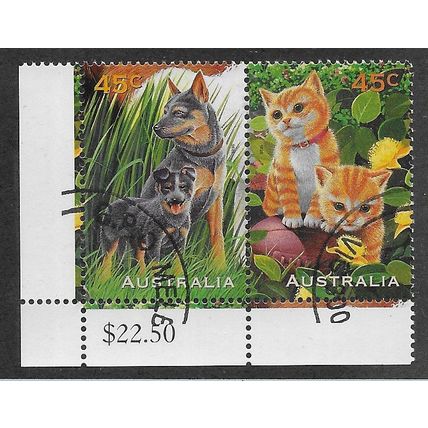 AUS 1996 (SE~TE ) 45c 'PETS' (C.T.O) FINE USED (EBID76-476)