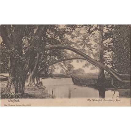 Watford Park The Waterfall Herts Antique Wrench Series Postcard