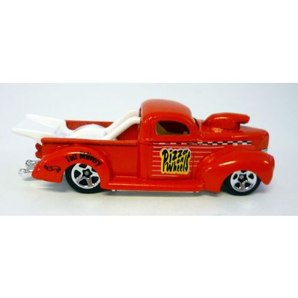 Hot Wheels '40 Ford Pizza on Wheels Red Die-Cast Truck 1997