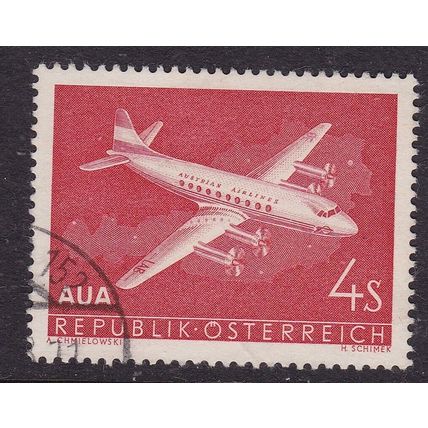 Austria 1958 Austrian Airlines Fine Used SG 1329 VGC