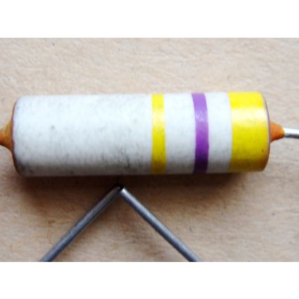 470KΩ Carbon Ceramic Erie 1 Watt Resistors x6. New Old Stock. For Valve Amp